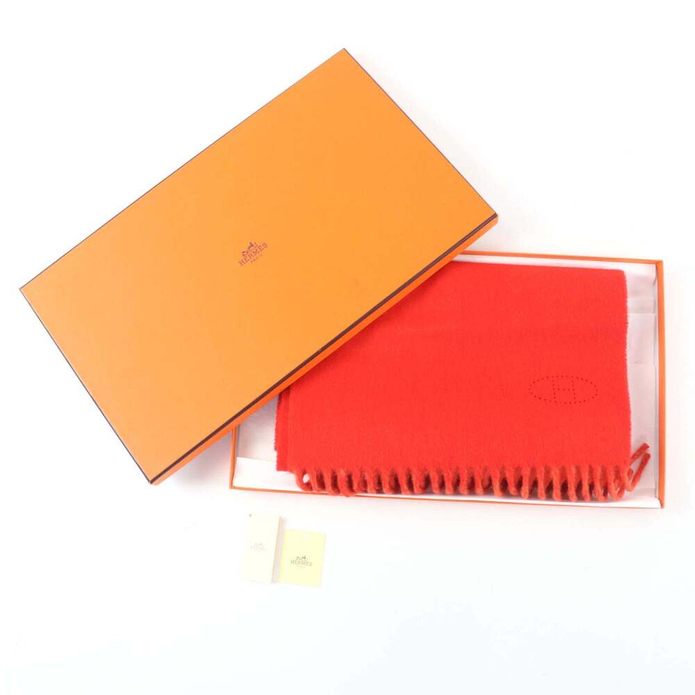 HERMES Orange Scarf - Picture 2 of 11